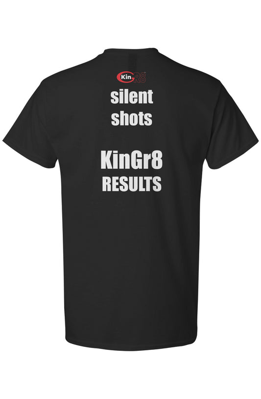 Light Cotton T-Shirt - " Silent shots...." | KinGr8